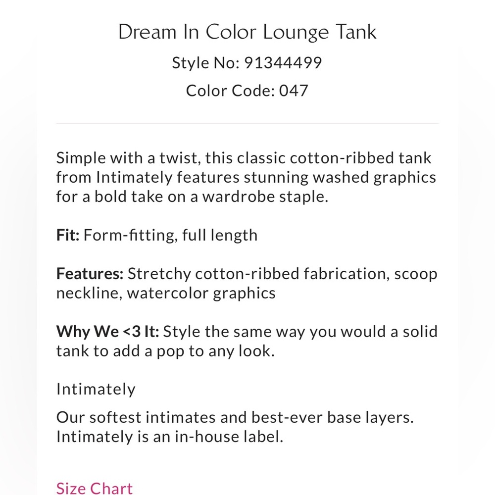 NWT Free People Dream in Color Lounge Tank Top Large Floral - Picture 10 of 12